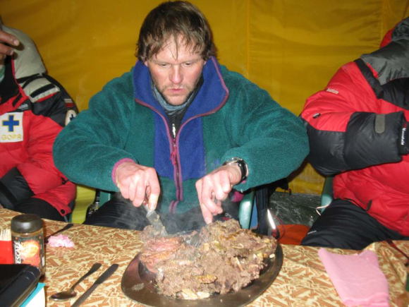 Krzysztof Starek na zimowej wyprawie Broad Peak 2010/11